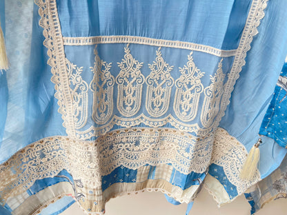 Mul chanderi unstitched ladies suit Rc18988
