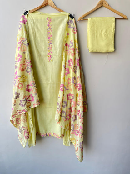 Mul Chanderi Unstitched Ladies Suit RC18847 – view 5