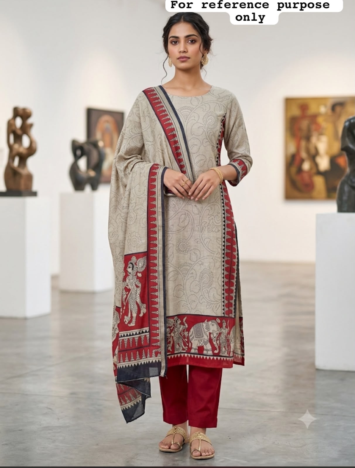 Mul chanderi maheshwari printed unstitched ladies suit Rc19144 (a)