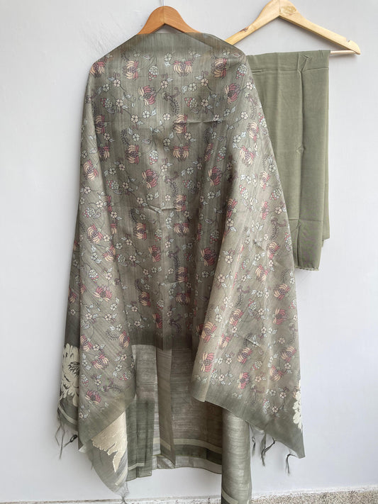 Self Khaadi Silk Unstitched Ladies Suit RC-18560 (d)