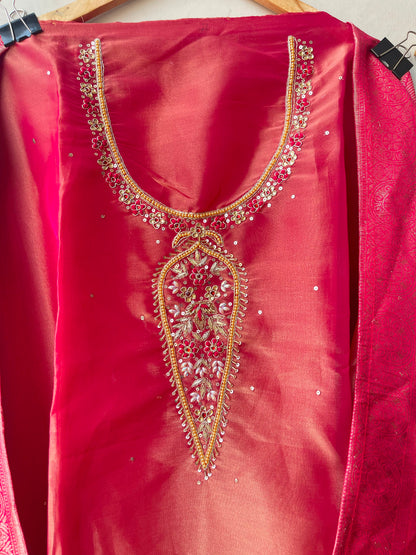 Shimmer organza unstitched ladies suit Rc19319 (a)