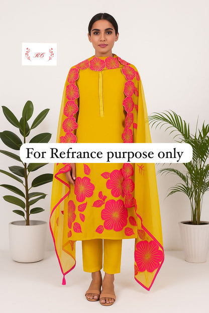 Organza unstitched ladies suit Rc17626 (a)