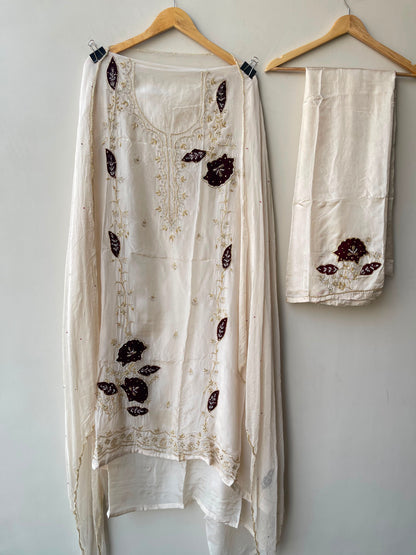 Organza fabric unstitched ladies suit Rc19115