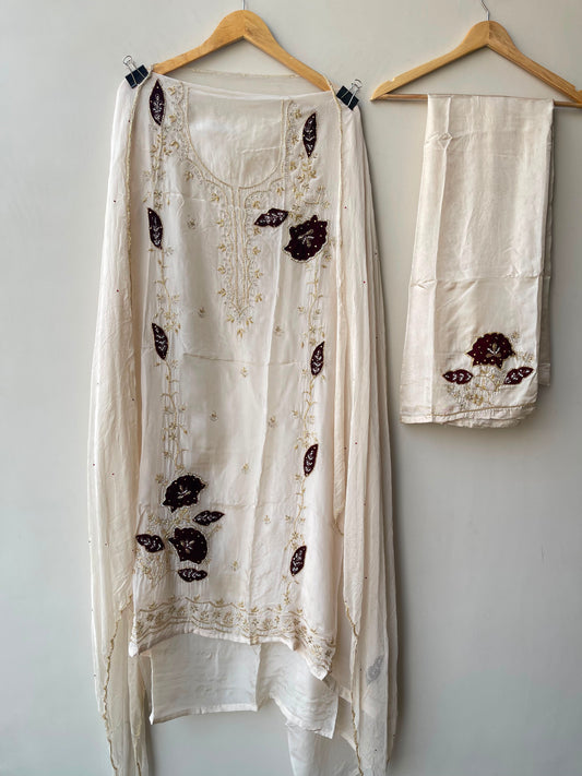Organza fabric unstitched ladies suit Rc19115