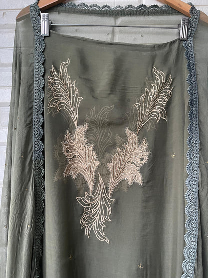 Organza Unstitched Ladies Suit Rc 17369(a)