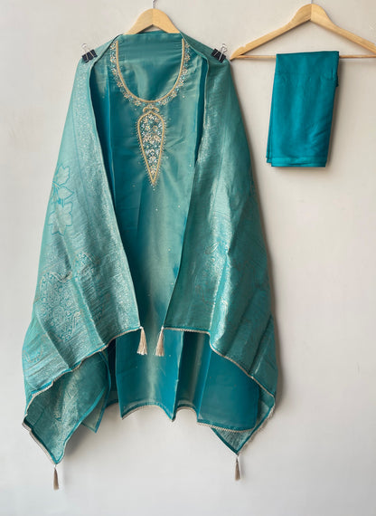 Shimmer organza unstitched ladies suit Rc19319 (b)