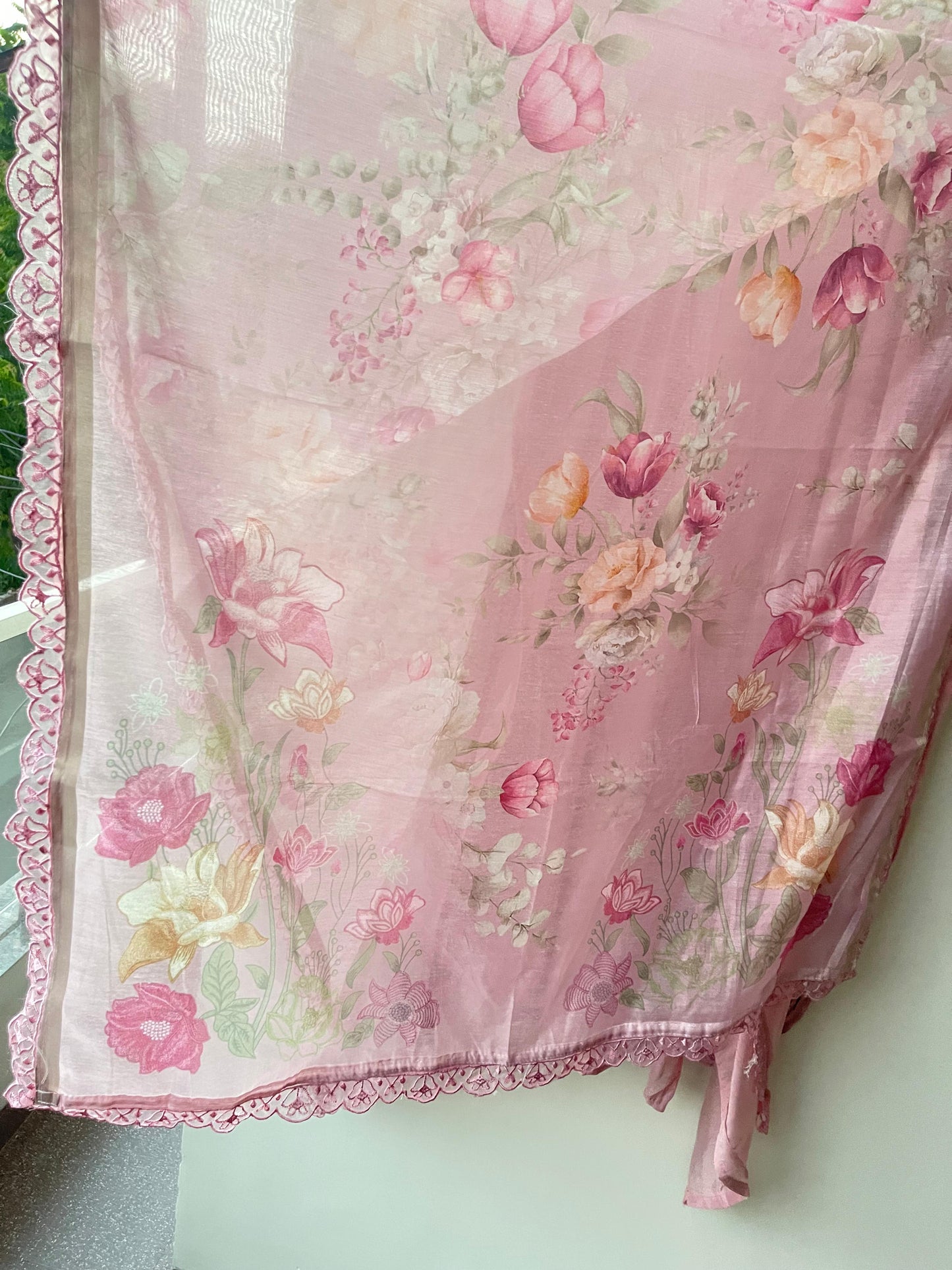 Mul Chanderi Unstitched Ladies Suit RC18858 – view 4