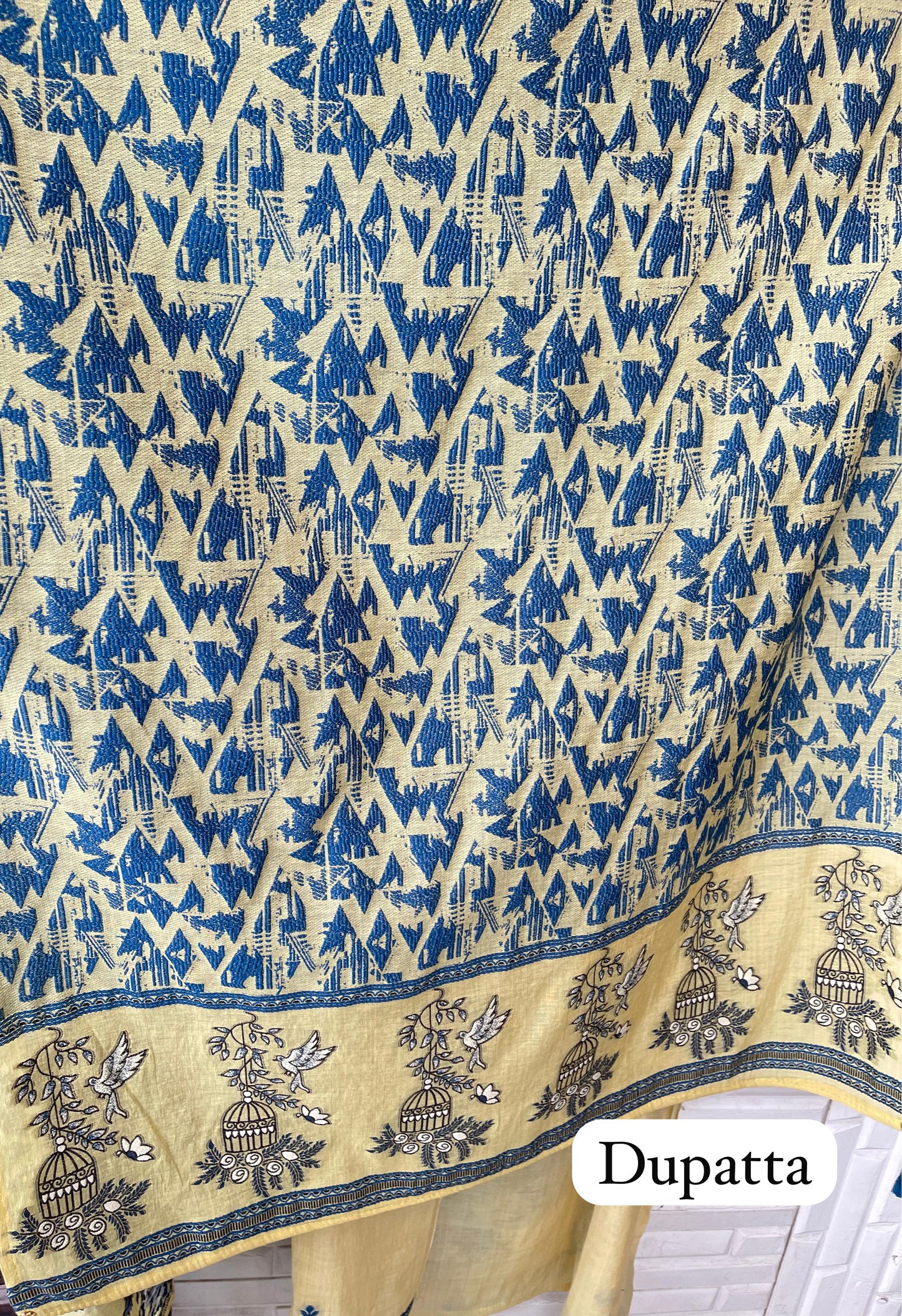 Jaamdhani Mul Chanderi Unstitched Ladies Suit RC-18351 (b) – view 5