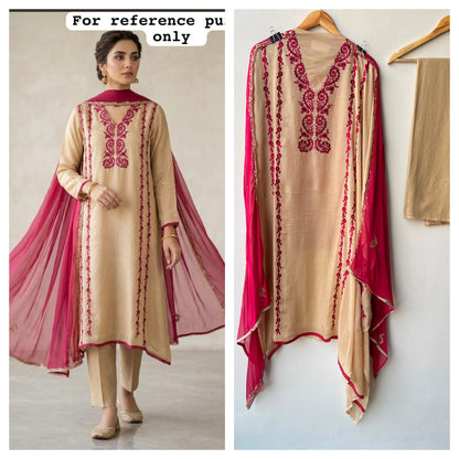 Organza Tuile unstitched ladies suit Rc19163