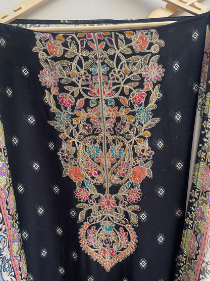 Organza unstitched ladies suit Rc17900