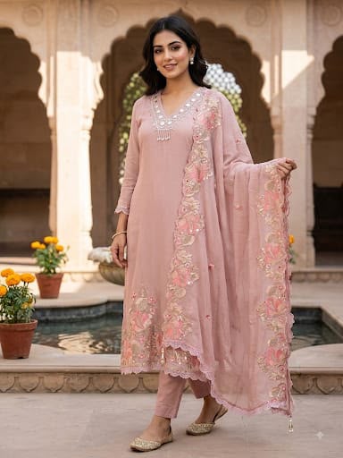 Glass organza unstitched ladies suit Rc19278 (a)