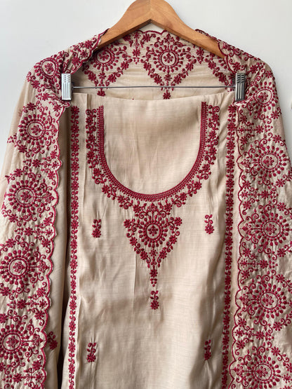 Mul Chanderi Unstitched Ladies Suit RC-18698 – view 7
