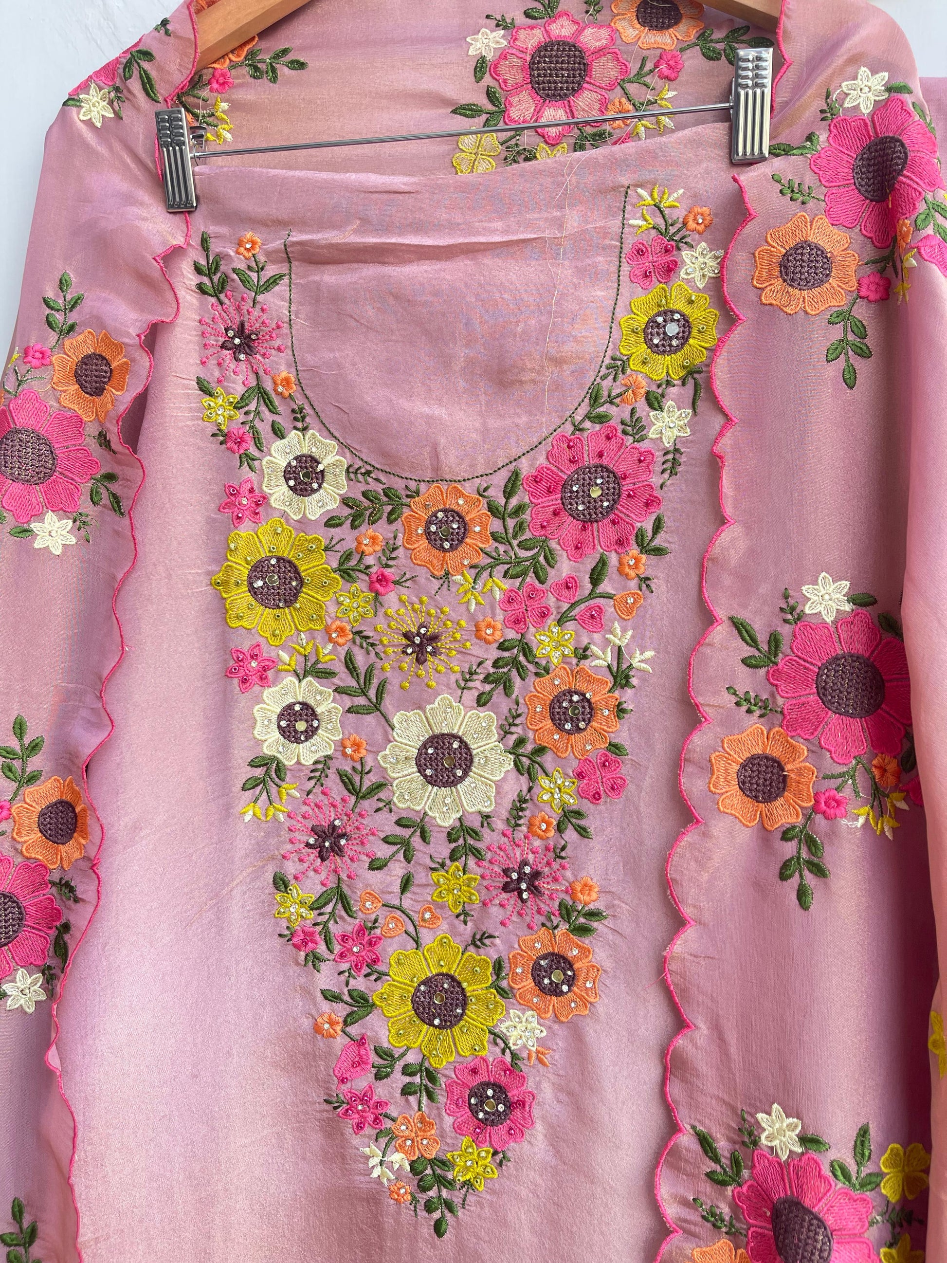 Shimmer Silk Unstitched Ladies Suit RC-17955