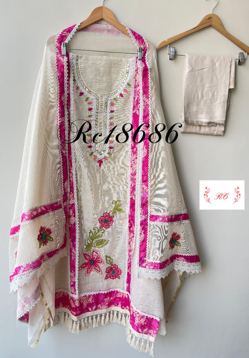 Jute Fabric Unstitched Ladies Suit RC-18686 – view 3