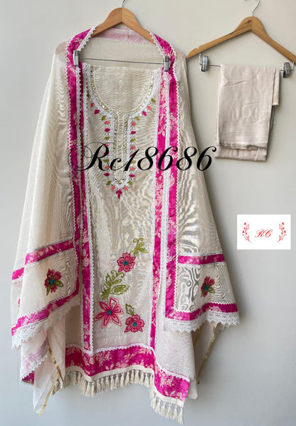 Jute Fabric Unstitched Ladies Suit RC-18686 – view 3