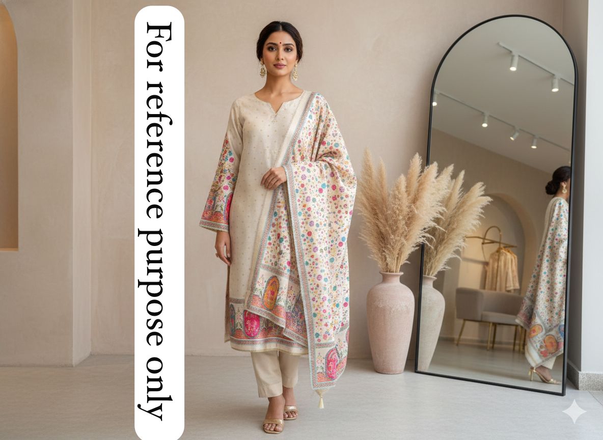 Banarasi shimmer linen unstitched ladies suit Rc18354 (c)