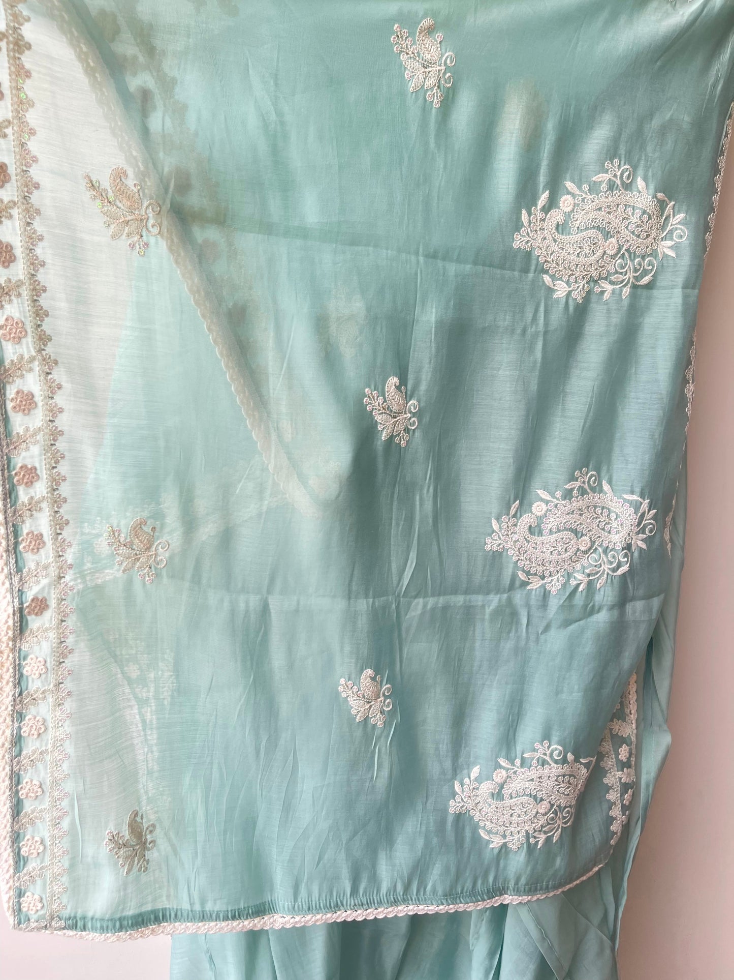 Mul chanderi unstitched ladies suit Rc18975 (c)