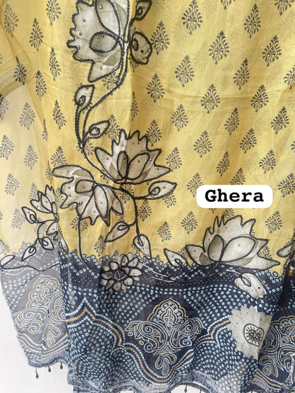 Organza printed unstitched ladies suit Rc19225