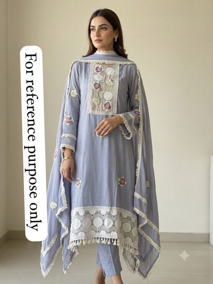 Mul chanderi unstitched ladies suit Rc18949