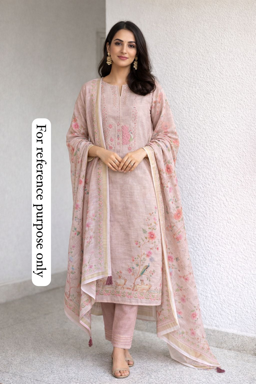 Linen printed unstitched ladies suit Rc18553 (a)