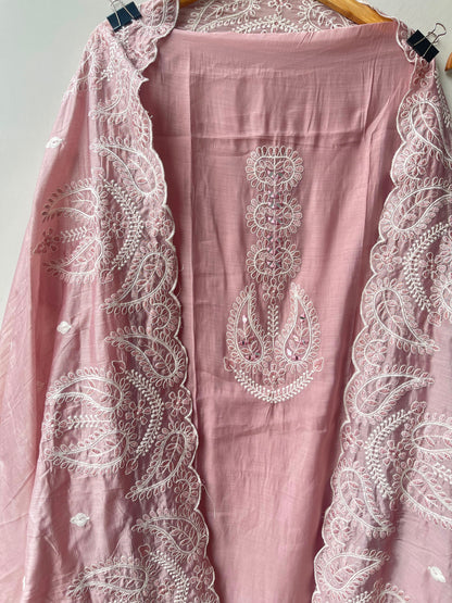 Mul chanderi unstitched ladies suit Rc19038