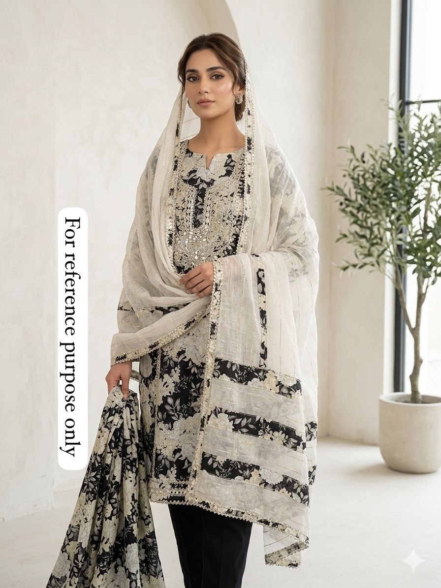 Mul Cotton Printed Unstitched Ladies Suit RC-18617 – view 3