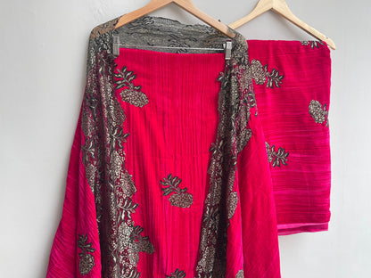 Micra crushed velvet unstitched ladies suit Rc18269 (a)