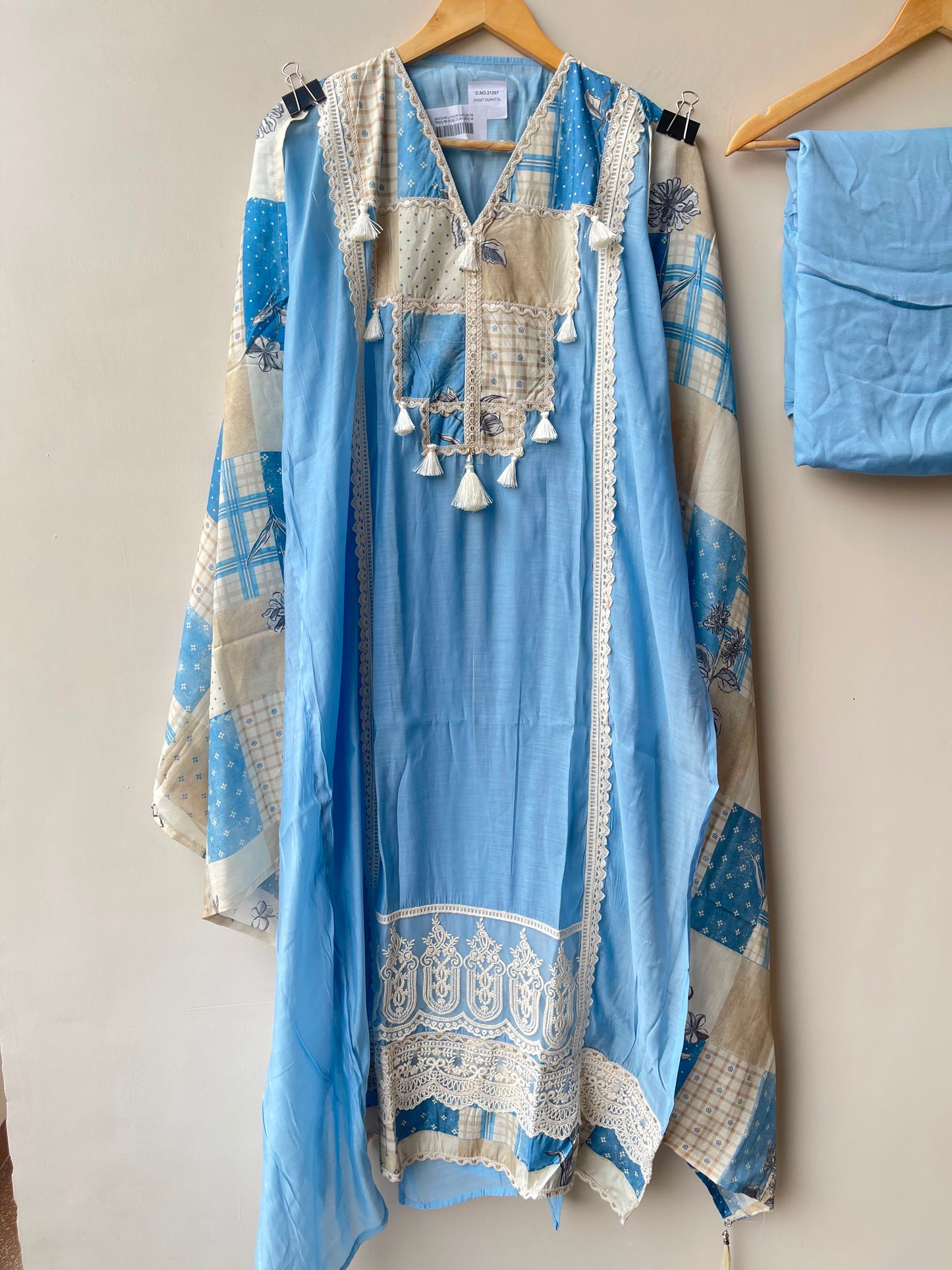 Mul chanderi unstitched ladies suit Rc18988