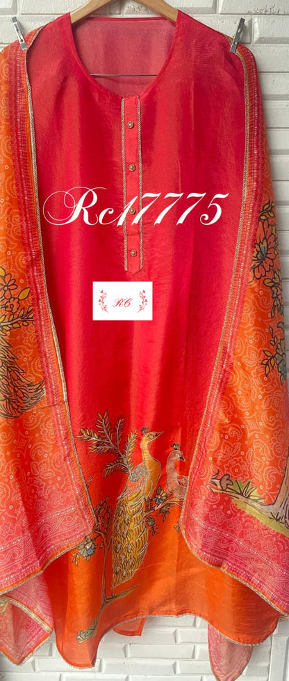 Shimmer silk unstitched ladies suit Rc17775 (a)