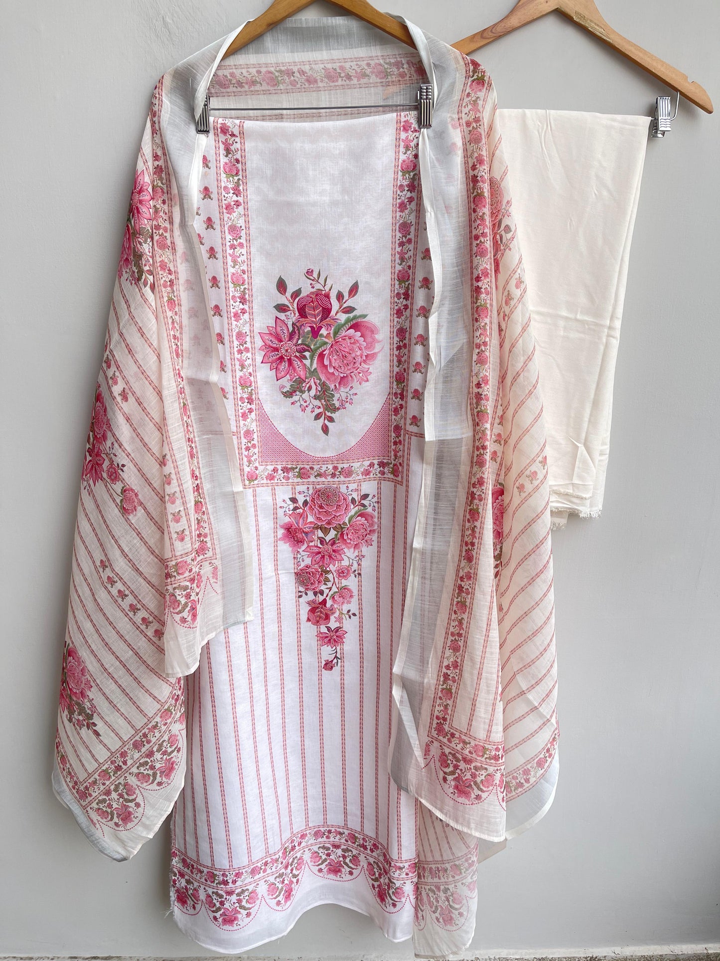 Cambrick cotton unstitched ladies suit Rc18444 (b)