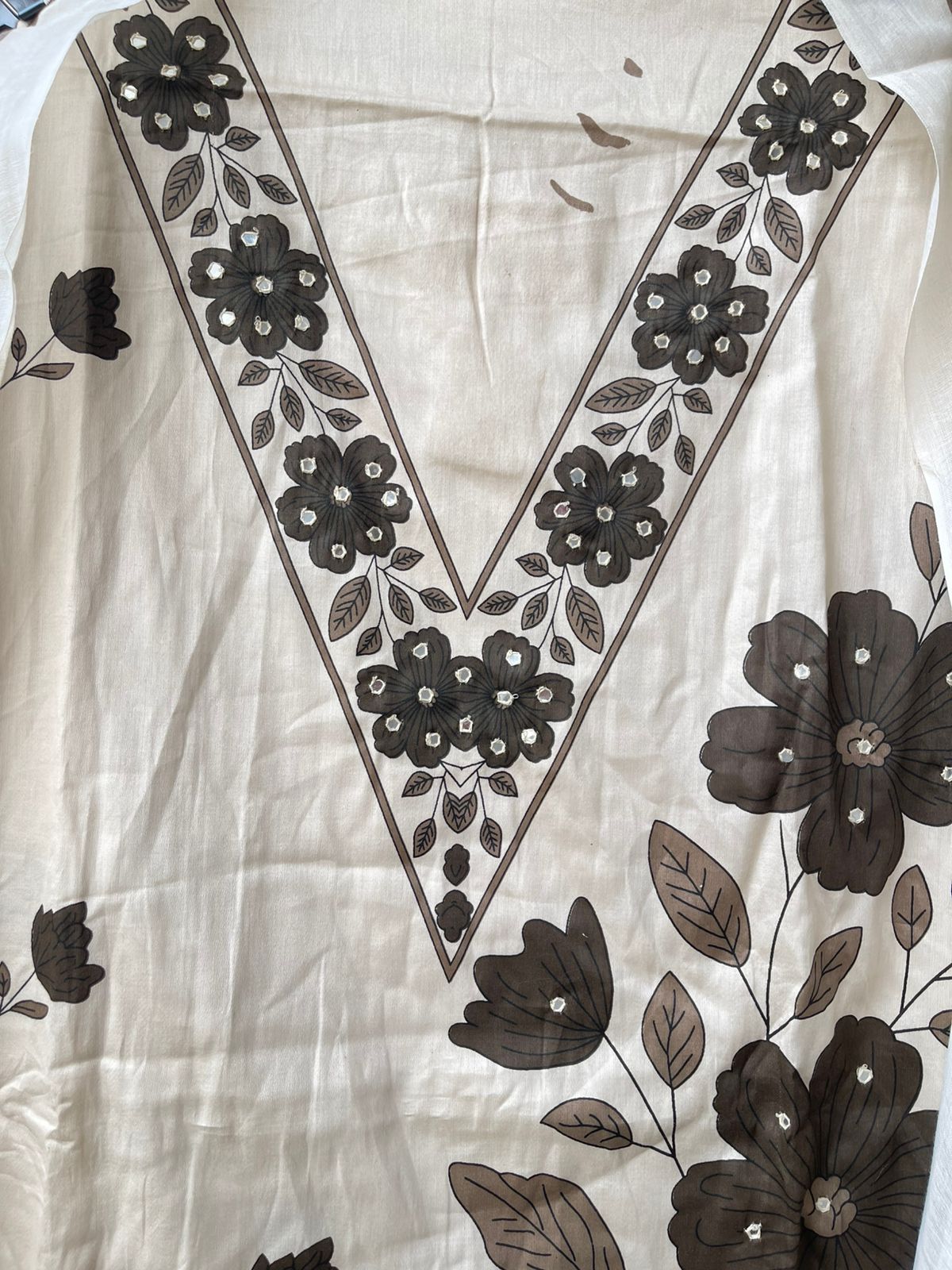 Soft cotton unstitched ladies suit Rc18919