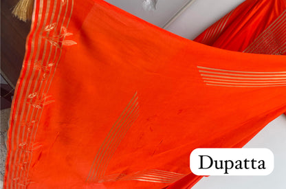 Banarasi tassar silk unstitched ladies suit Rc17905 (b)