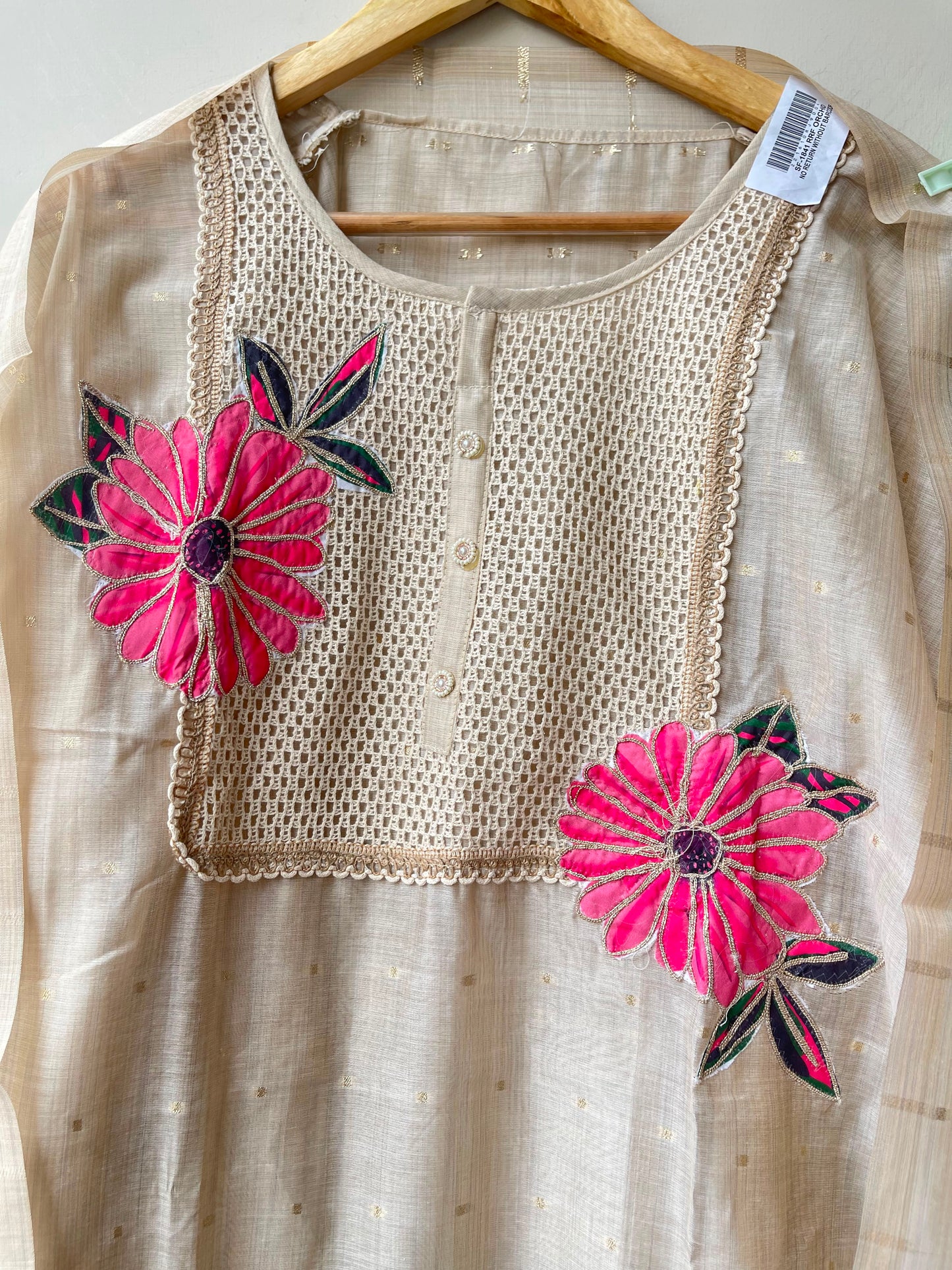 Soft Banarasi weaving mul chanderi unstitched ladies suit Rc18985