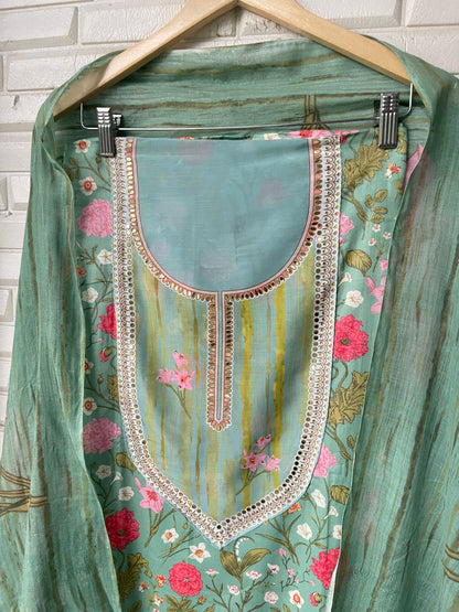 Cotton unstitched ladies suit Rc17449
