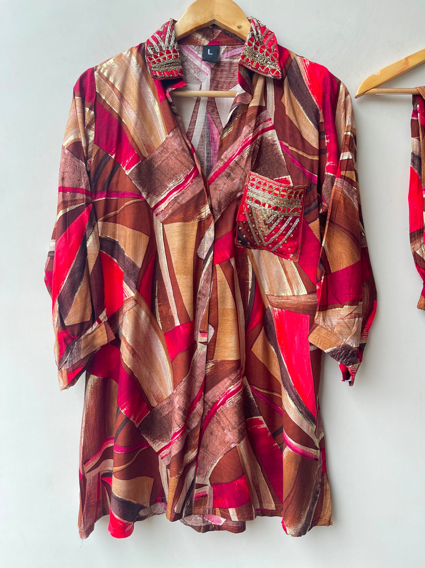 Muslin cotton printed stitched ladies coord set Rc19175