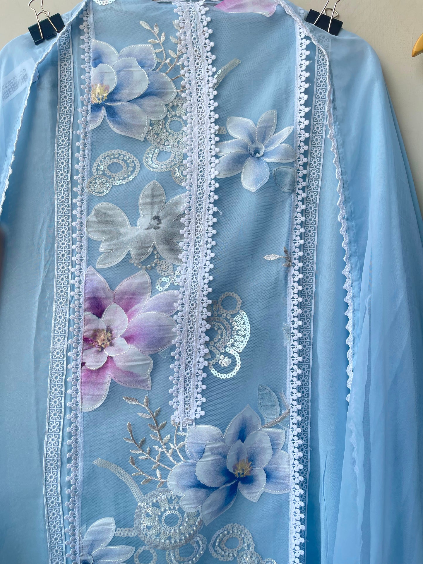 Organza unstitched ladies suit Rc19000 (a)