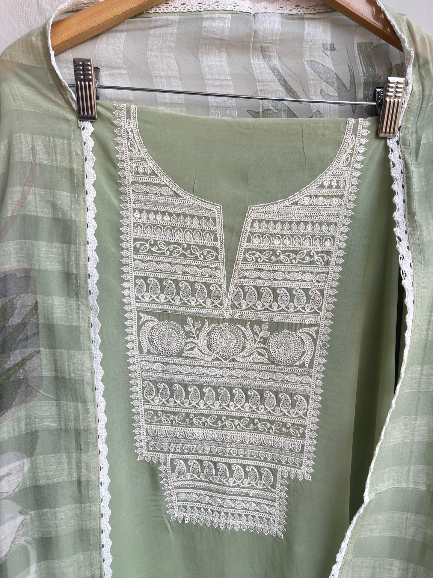 Pure organza unstitched ladies suit Rc18505 (a)