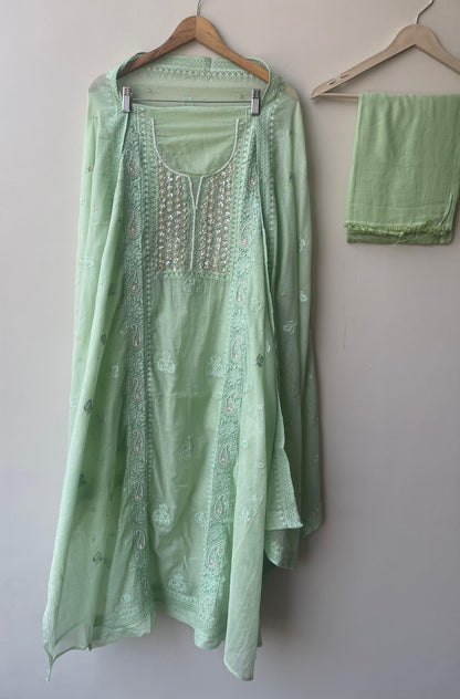 Mul Chanderi Unstitched Ladies Suit RC-18783 – view 9
