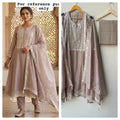 Mul chanderi unstitched ladies suit