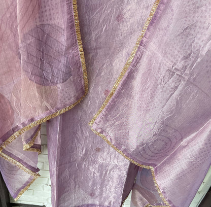 Crushed tissue unstitched ladies suit Rc19286
