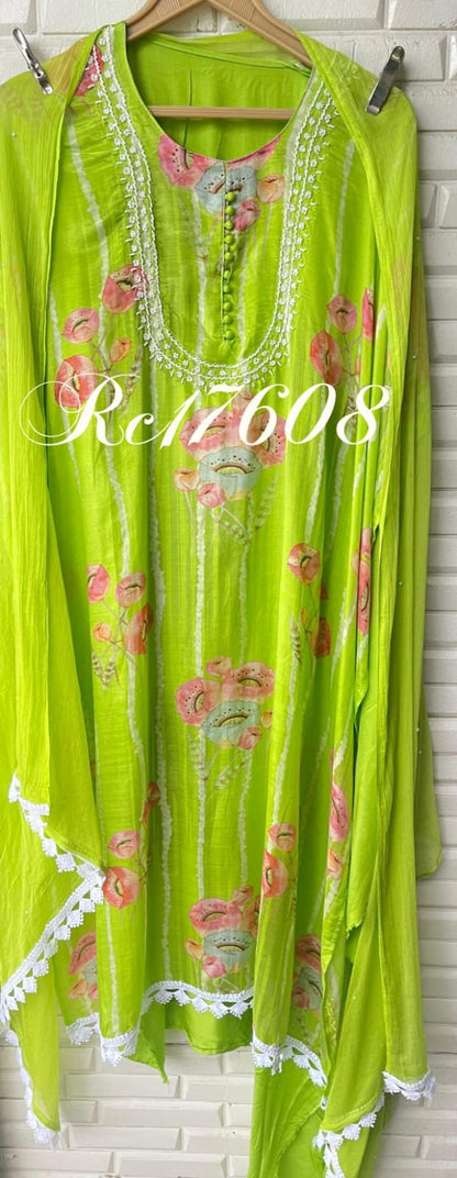 Muslin unstitched ladies suit Rc17608