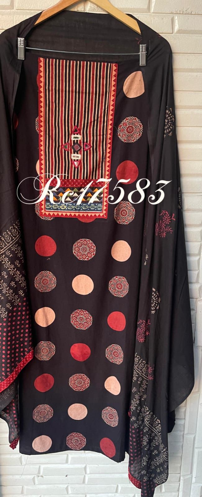 Cotton khadi unstitched ladies suit Rc17583 (b)