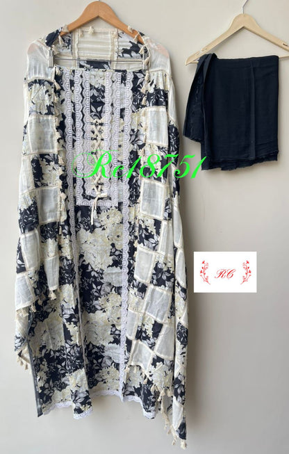 Cotton Printed Unstitched Ladies Suit RC-18751 – view 3