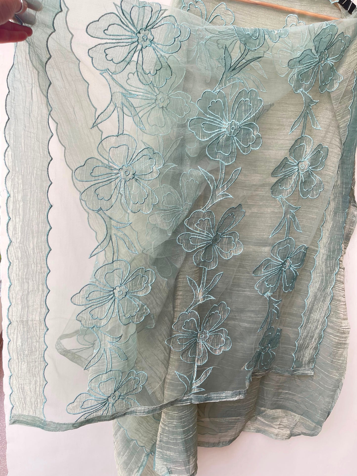 Crushed shimmer tissue ladies unstitched suit Rc19305 (c)