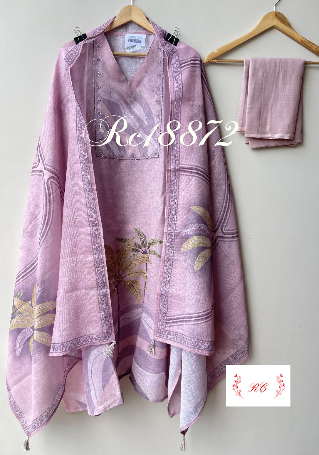 Linen Printed Unstitched Ladies Suit RC18872 – view 3