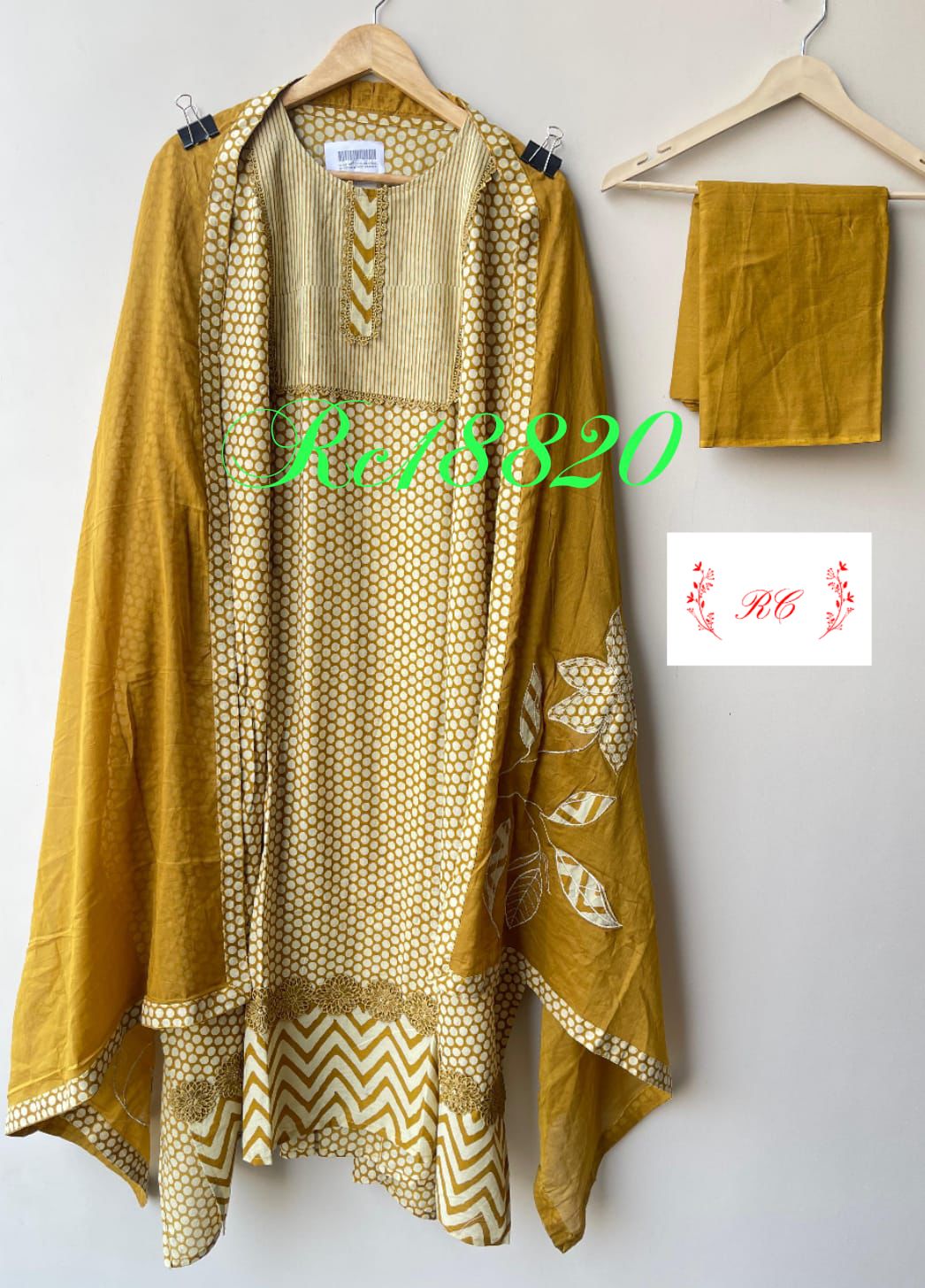 Pure Cotton Printed Ladies Unstitched Suit RC-18820 – view 3