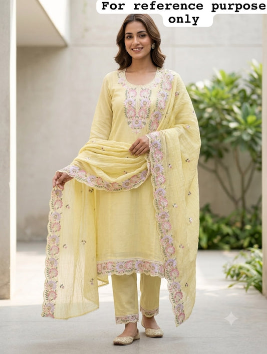 Mul chanderi unstitched ladies suit Rc19101
