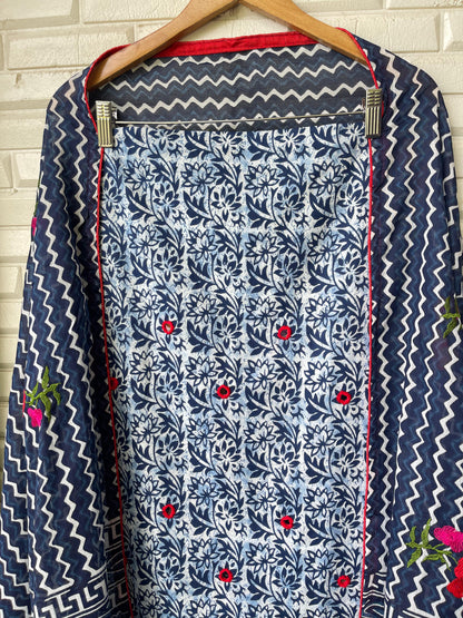 Cotton unstitched ladies suit Rc17383