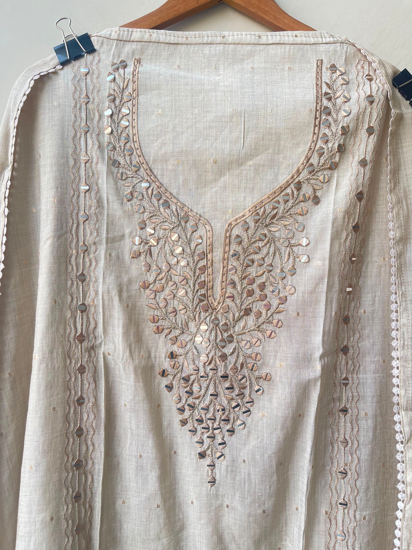 Banarasi mul chanderi ladies unstitched suit Rc19110