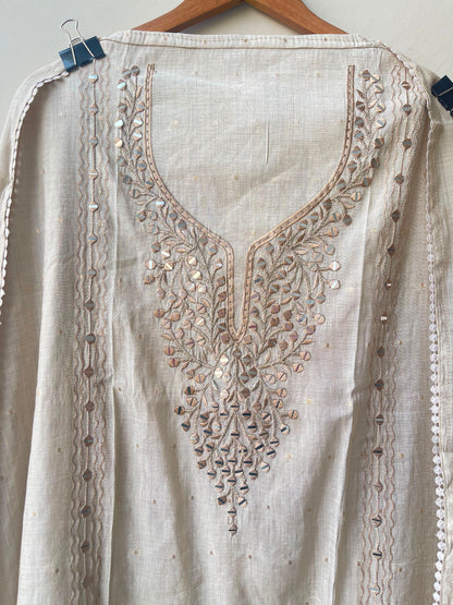 Banarasi mul chanderi ladies unstitched suit Rc19110